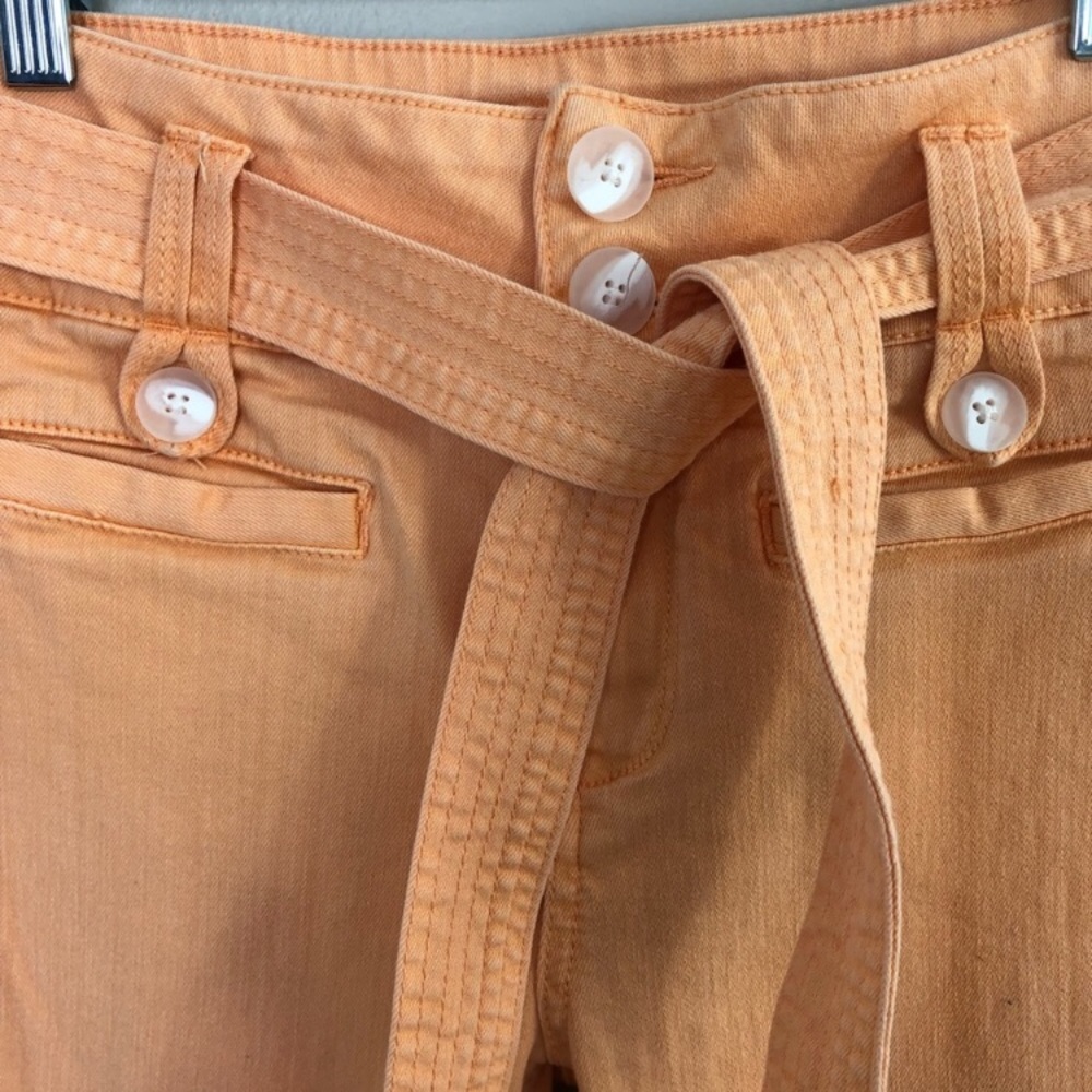 ⛔️SOLD⛔️Anthro Pilcro Orange High Rise Flare Denim - Picture 6 of 7
